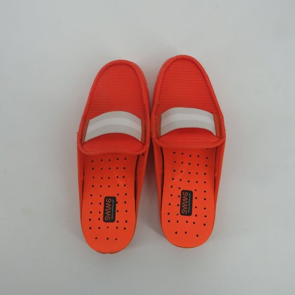 Swims Unisex Orange Lightweight Slip On Slides Loafer Men Size 7 New $148 - Picture 5 of 8